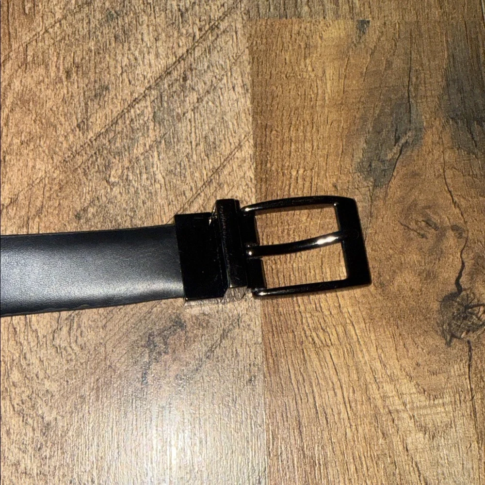 Boys Black/Brown Reversible Leather Belt Small
